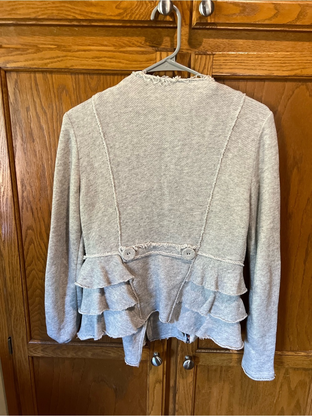 Sundance Gray Ruffle Joy Jacket - Picture 3 of 5